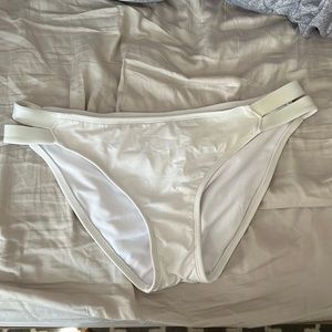 White bikini bottoms